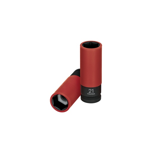 [T100905] Dado largo impacto prot. plást. 21 mm, 6 puntas, cuadro 1/2' - Pag 125