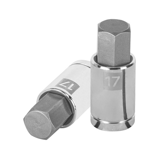 [T13286] Dado punta hexagonal de 17 mm, cuadro 1/2', Truper - Pag 155