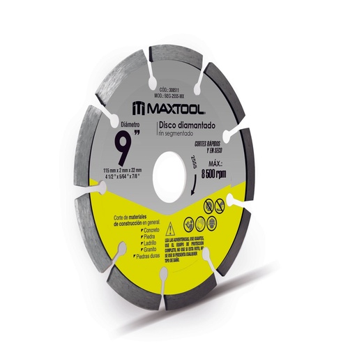 [A308523] Disco diamantado rin turbo de 9" - MX