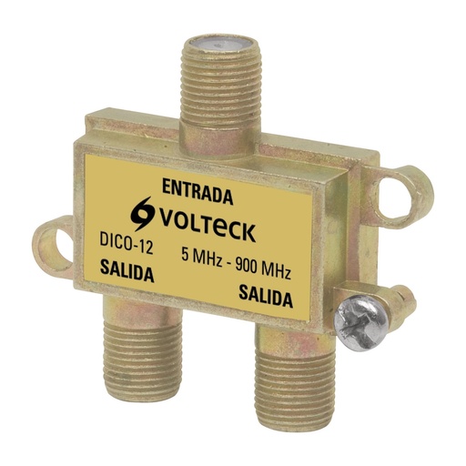 [T48475] Divisor coaxial de 1 entrada y 2 salidas, Volteck - Pag 514