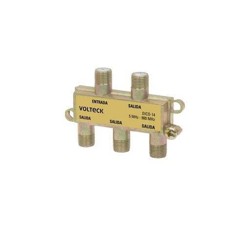 [T48477] Divisor coaxial de 1 entrada y 4 salidas, Volteck - Pag 390
