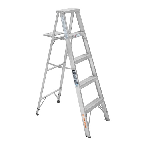 [T10438] Escalera de tijera 100% aluminio tipo lll 4 peldaños, Truper