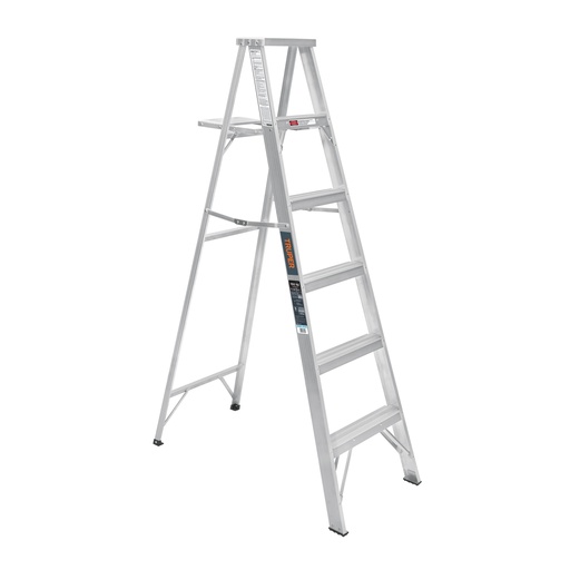 [T10439] Escalera de tijera 100% aluminio tipo lll 5 peldaños, Truper