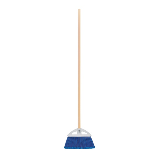 [T57051] Escoba chica tipo abanico, cerdas de PVC, bastón de madera - Pag 800