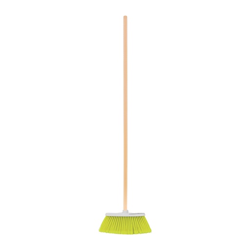 [T57053] Escoba chica tipo cepillo, cerdas de PVC, bastón de madera - Pag 800