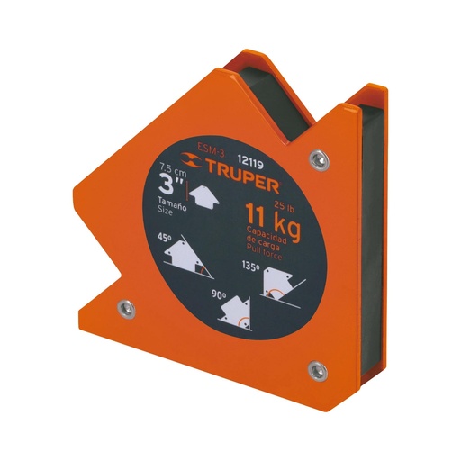 [T12119] Escuadra magnética 3' para soldar, capacidad 11 kg, Truper - Pag 199, 483