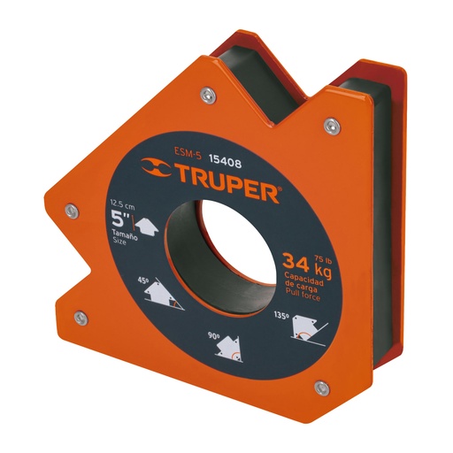 [T15408] Escuadra magnética 5' para soldar, capacidad 34 kg, Truper - Pag 155