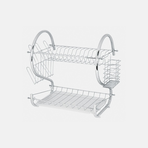 [T47908] Escurridor de acero cromado con 2 niveles para trastes - Pag 500