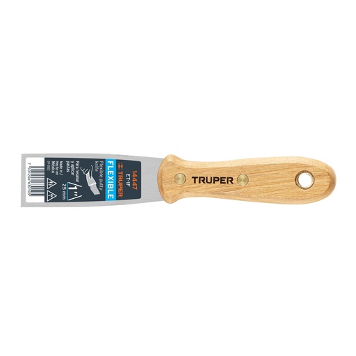 [T14447] Espátula flexible 1' con mango de madera, Truper - Pag 156