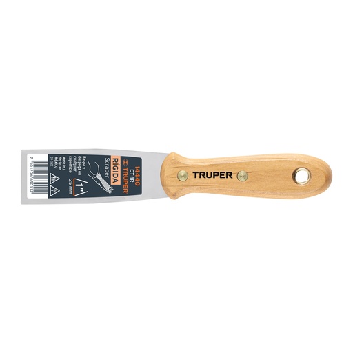 [T14440] Espátula rígida 1' con mango de madera, Truper - Pag 156