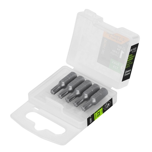 [T12201] Estuche con 5 puntas torx T25 largo 1', Truper Expert - Pag 421