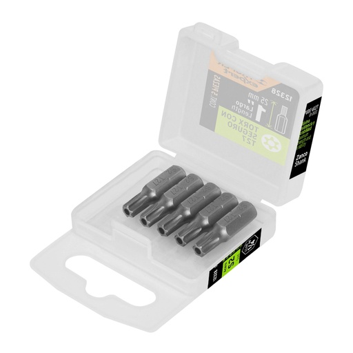 [T12328] Estuche con 5 puntas torx T27 con seguro largo 1', Expert - Pag 421