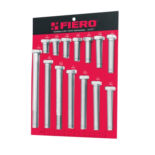 [T55902] Exhibidor Fiero con tornillos tipo máquina, 1/2' - Pag 625