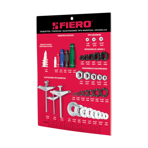 [T55695] Exhibidor Fiero de taquetes, tuercas y arandelas - Pag 625