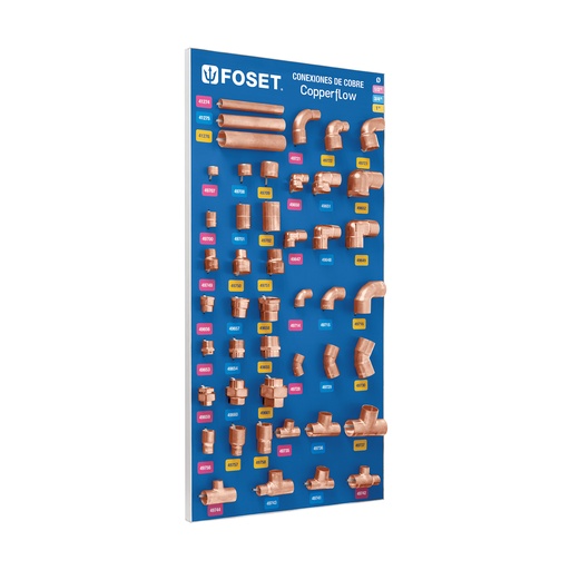[T55785] Exhibidor con conexiones de cobre, Foset - Pag 619