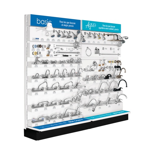 [T55980] Exhibidor tipo góndola, Foset Basic/Aqua - Pag 628