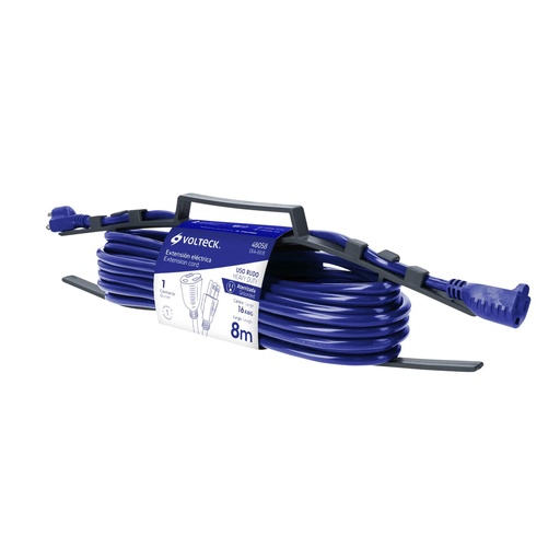 [T48058] Extensión de uso rudo aterrizada 8 m 3x16 AWG, Volteck - Pag 553