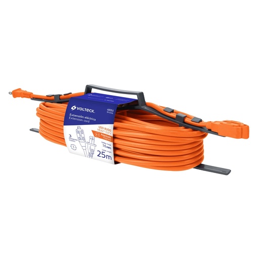 [T48050] Extensión eléctrica de uso rudo 25 m 2x16 AWG, Volteck - Pag 553