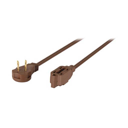 [T48013] Extensión eléctrica doméstica 4 m café con clavija plana - Pag 421
