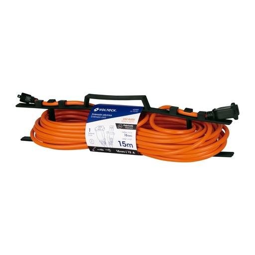 [T40191] Extensión eléctrica uso rudo 15 m 2x16 AWG para 1 clavija - Pag 553