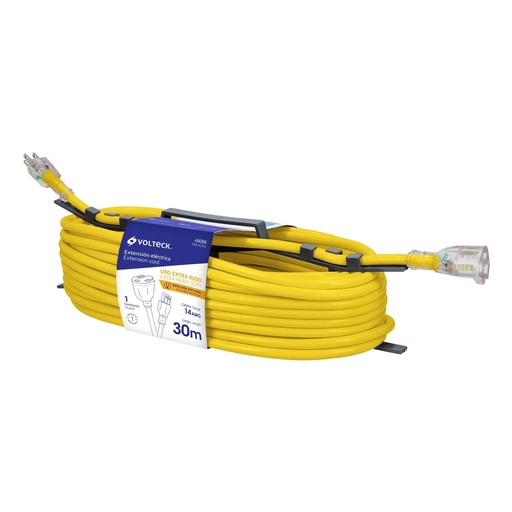 [T48069] Extensión reforzada aterrizada 30 m 3x14 AWG, Volteck - Pag 552