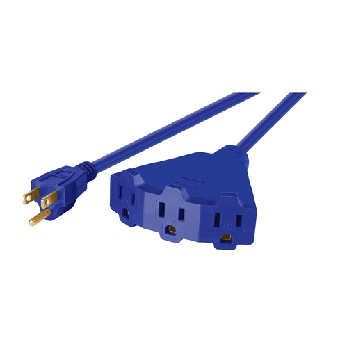 [T48063] Extensión triple uso rudo 8 m tipo abanico 3x16 AWG, Volteck - Pag 553