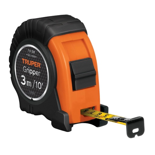 [T14577] Flexómetro Gripper contra impactos 3 m cinta 13 mm, Truper - Pag 207