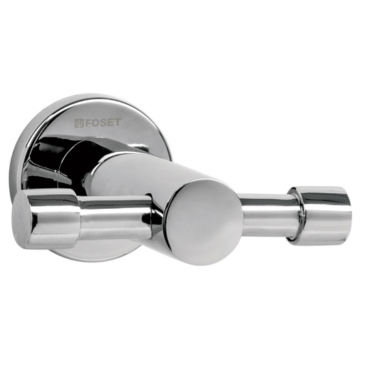 [T49667] Gancho doble metálico cromo para toallas, Foset Element - Pag 490