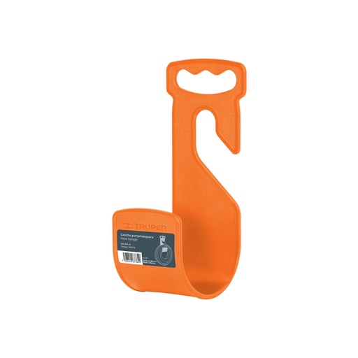 [T100173] Gancho plástico naranja para manguera de jardín, Truper - Pag 230