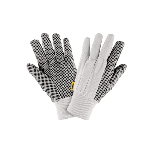 [T20330] Guantes de algodón con puntos PVC en palma, unitalla, Pretul - Pag 348
