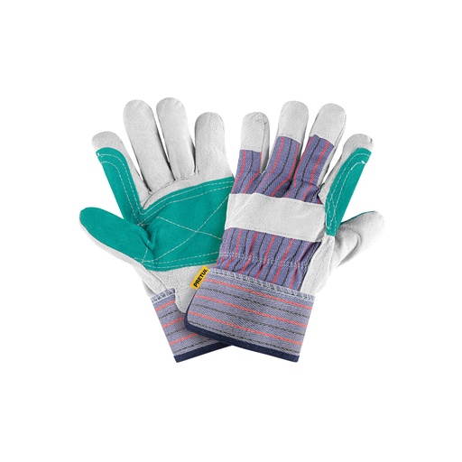 [T29977] Guantes de carnaza y loneta con refuerzo, unitalla, Pretul - Pag 346