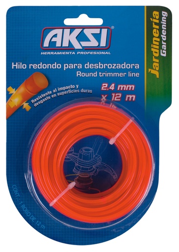 [A107303] Hilo redondo para desbrozadora de 0.095" - 2.4 mm