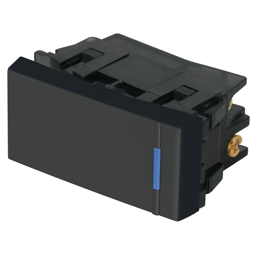 [T47988] Interruptor de 3 vías, 1 módulo, línea Española,color negro