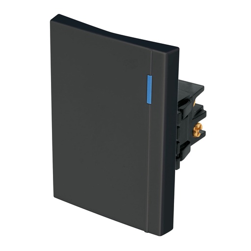 [T47990] Interruptor de 3 vías, 3 módulos, línea Española, negro