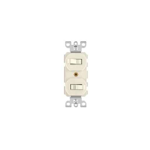 [T46002] Interruptor dúplex de palanca, Standard, marfil, Volteck - Pag 405