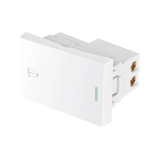 [T47946] Interruptor para timbre blanco de 1.5 módulos, línea Lisboa - Pag 402
