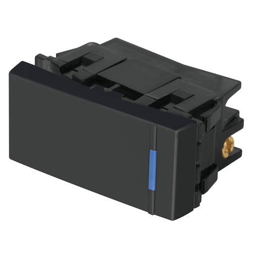 [T47985] Interruptor sencillo 1 módulo, línea Española, color negro