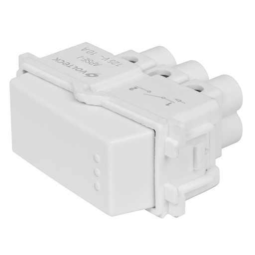 [T48132] Interruptor sencillo, línea Italiana, color blanco, Volteck - Pag 393