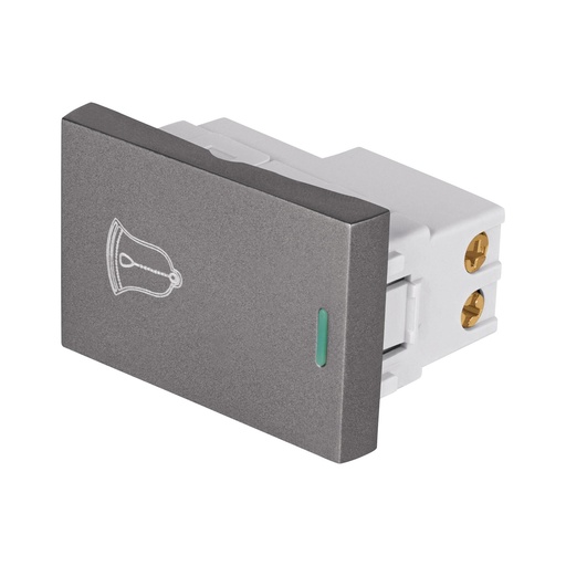 [T47826] Interruptor timbre acero inox de 1.5 módulos, línea Lisboa - Pag 402