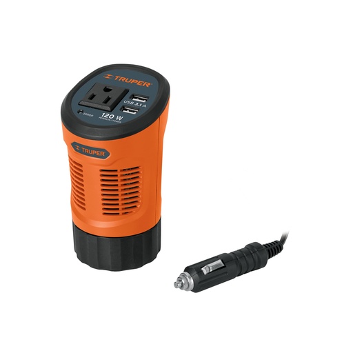[T15725] Inversor de corriente 120 W tipo vaso, 2 puertos USB, Truper - Pag 22