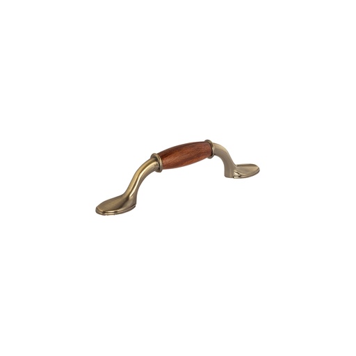 [T43831] Jaladera de 76 mm latón antiguo con inserto tipo madera - Pag 796