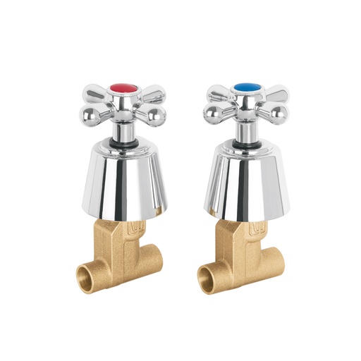 [T49798] Juego 2 llaves de empotrar, soldable tipo cruceta, Aqua - Pag 476