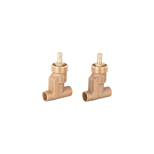 [T49145] Juego 2 llaves de latón para empotrar soldables, Foset Aqua - Pag 495