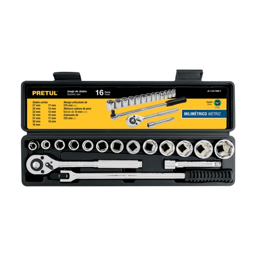 [T21174] Juego de 16 herramientas 1/2' mm para mecánico, Pretul - Pag 194