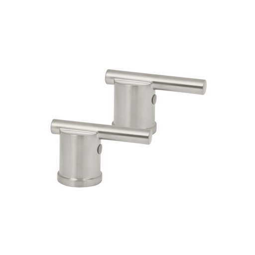 [T45256] Juego de 2 manerales para lavabo y fregadero, satín, Element