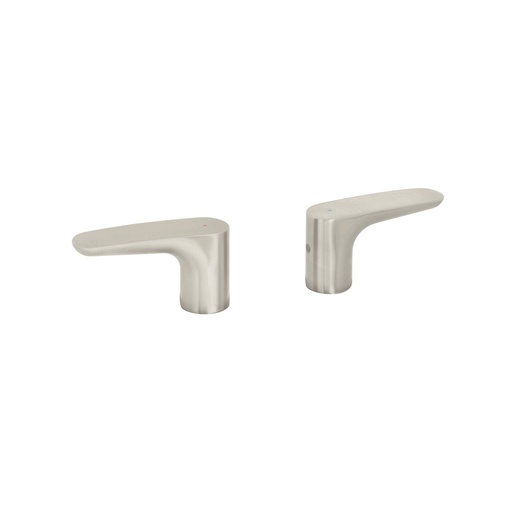 [T45290] Juego de 2 manerales para lavabo, satin, Foset Riviera