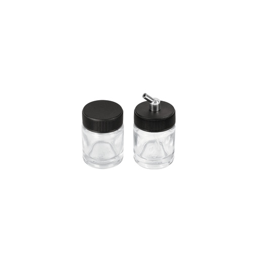 [T100187] Juego de 2 vasos de 15 ml y adaptador para aerógrafo AERO-8