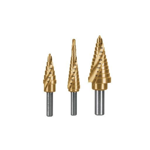 [T101557] Juego de 3 brocas escalonadas de titanio, Truper Expert - Pag 58