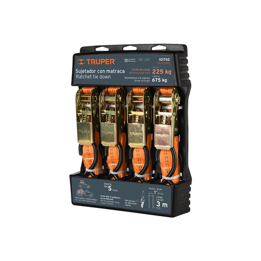 [T101742] Juego de 4 sujetadores con matraca carga máxima 675 kg - Pag 25