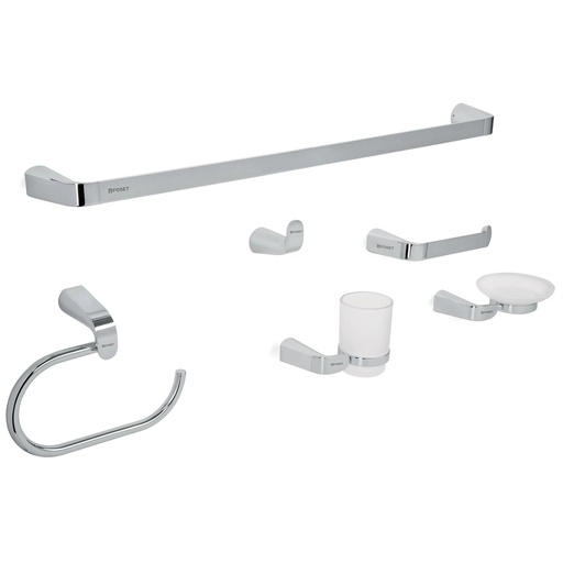 [T45211] Juego de 6 accesorios para baño acabado cromo, Riviera - Pag 657